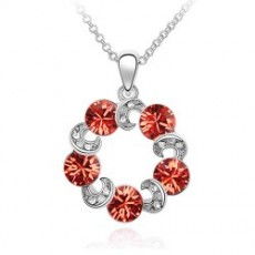 奥地利水晶伊泰莲娜精品 梦幻蓝芭蕾舞女孩天使项链毛衣链，点亮秋冬时尚商机