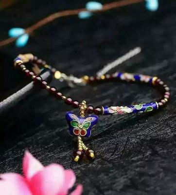 天然石榴石流星雨脚链 点亮足间的灵动星光